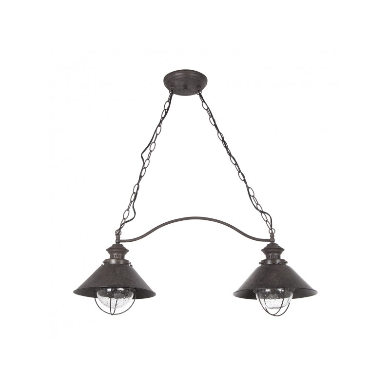 Lámpara Nautic dos luces marrón Fabrilamp